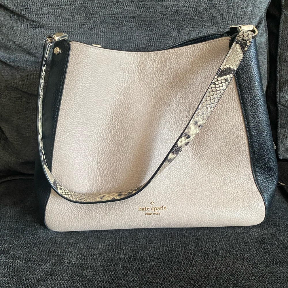 Kate Spade snake print shoulder bag